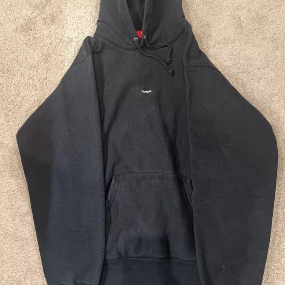 Supreme 2019 Micro Logo Hoodie in Black